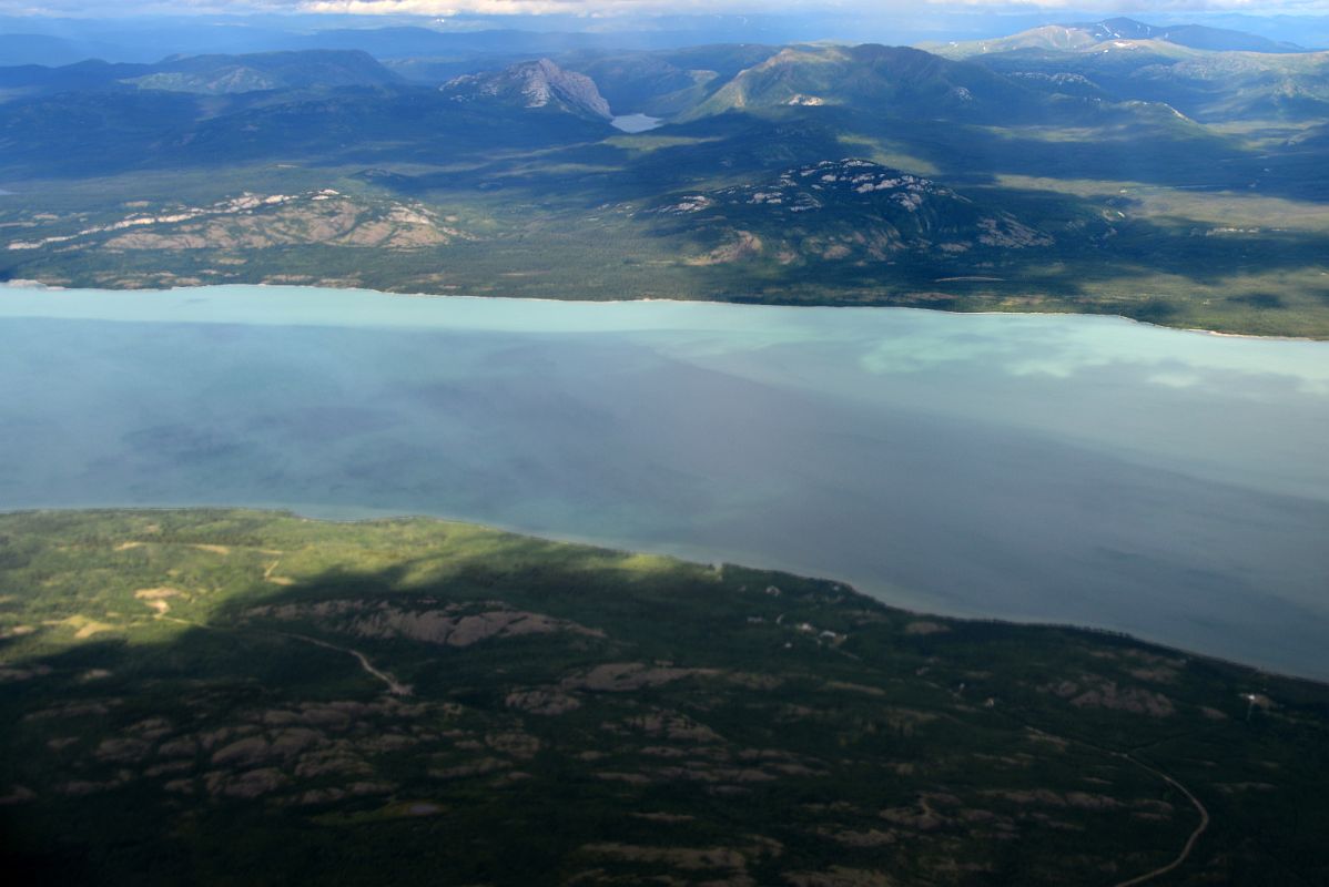 03B Small Mountains North Of Lake Laberge From Airplane On The Flight To Dawson City